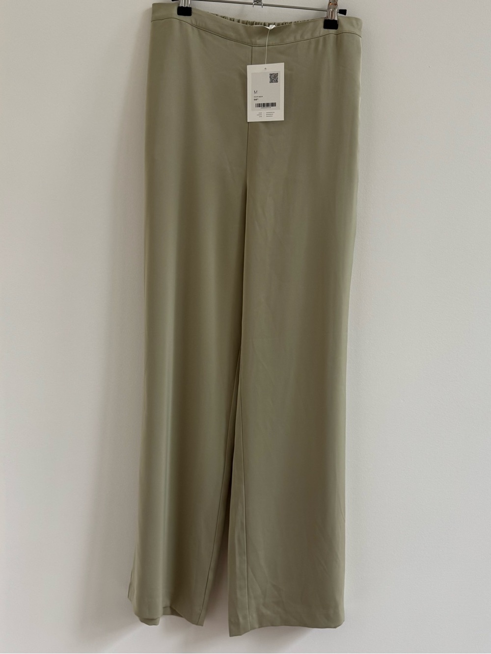 OAK + FORT Olive Green Wide-Leg Pants